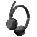 GEQUDIO GB-2 Casque Avec fil &sans fil Arceau Bureau/Centre d'appels USB Type-A Bluetooth Noir