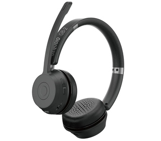 GEQUDIO GB-2 Casque Avec fil &sans fil Arceau Bureau/Centre d'appels USB Type-A Bluetooth Noir