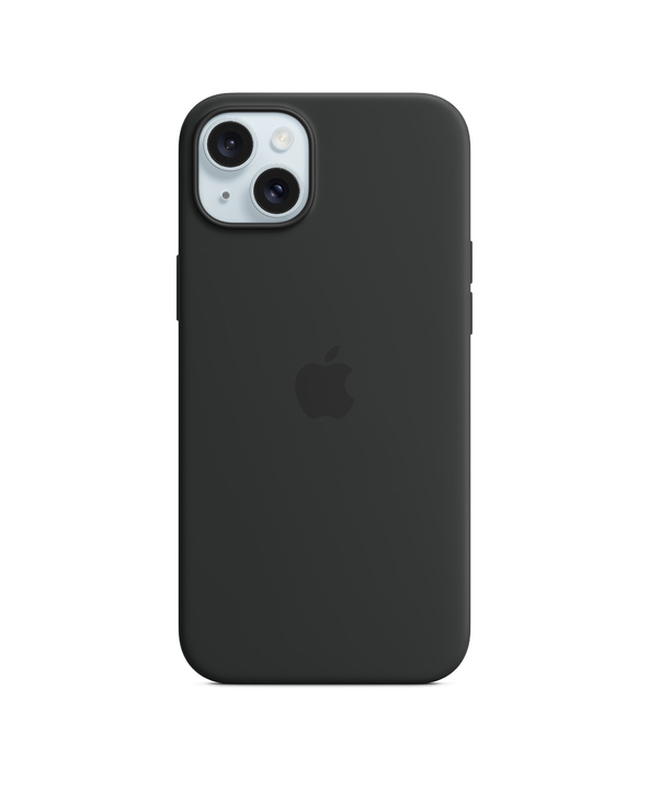 Apple Coque en silicone avec MagSafe pour iPhone 15 Plus - Noir