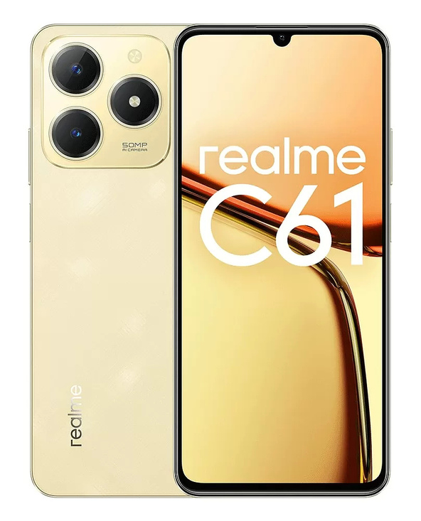 realme C61 6.74" 256 Go Or