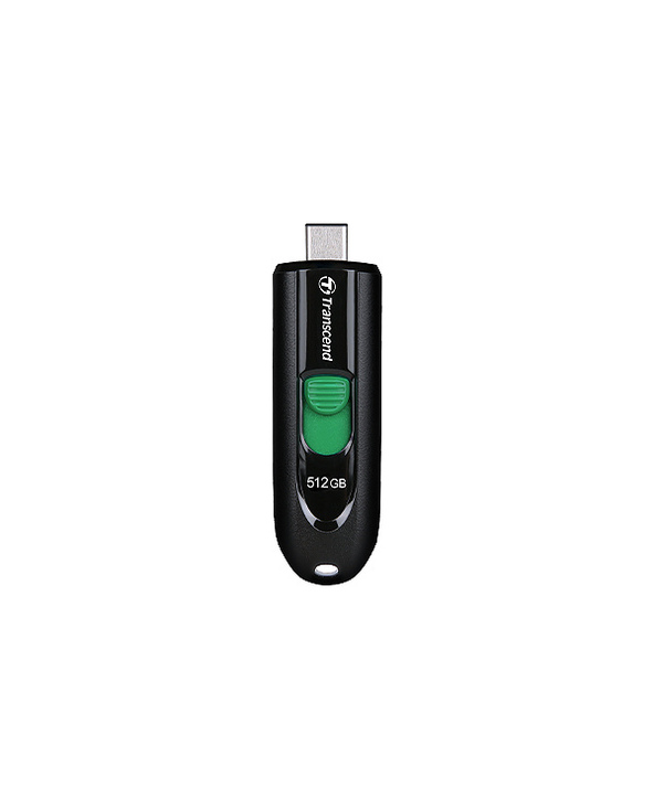 Transcend JetFlash 790 C lecteur USB flash 512 Go USB Type-C 3.2 Gen 1 (3.1 Gen 1) Noir, Vert