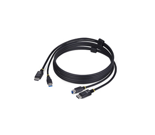 StarTech.com Câble KVM DisplayPort de 1,8m et USB 5Gbps, 4K 60Hz, Câble Combo DP 1.2 et USB pour Commutateurs/Switchs KVM
