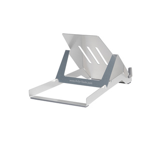 R-Go Tools Support pour ordinateur portable R-Go Riser Basic, support pour ordinateur portable pliable et réglable, aluminium