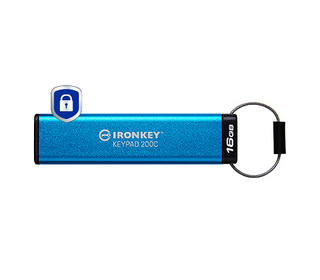 Kingston Technology IronKey Keypad 200C USB-C de 16 Go, FIPS 140-3 niveau 3 (en attente) AES-256