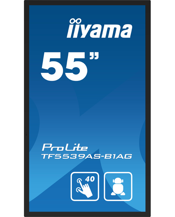 iiyama TF5539AS-B1AG Écran d'affichage dynamique Écran plat de signalisation numérique 138,7 cm (54.6") LED 500 cd/m² 4K Ultra H