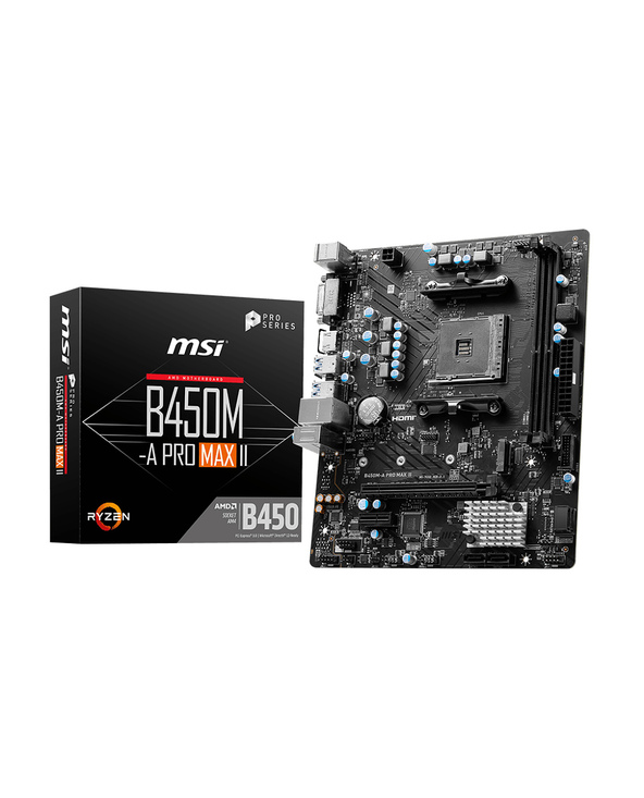 MSI B450M-A PRO MAX II carte mère AMD B450 Emplacement AM4 micro ATX