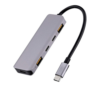 T'nB TCHUBUSBC station d'accueil Avec fil USB 3.2 Gen 2 (3.1 Gen 2) Type-C Aluminium