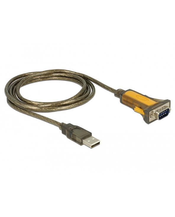 DeLOCK 65840 câble Série Noir, Jaune 1,5 m USB Type-A DB-9