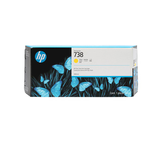 HP 738 300-ml Yellow DesignJet Ink Cartridge cartouche d'encre 1 pièce(s) Original Rendement élevé (XL) Jaune