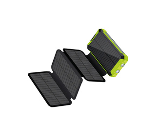 RealPower PB-20000 Solar 20000 mAh Recharge sans fil Noir, Vert