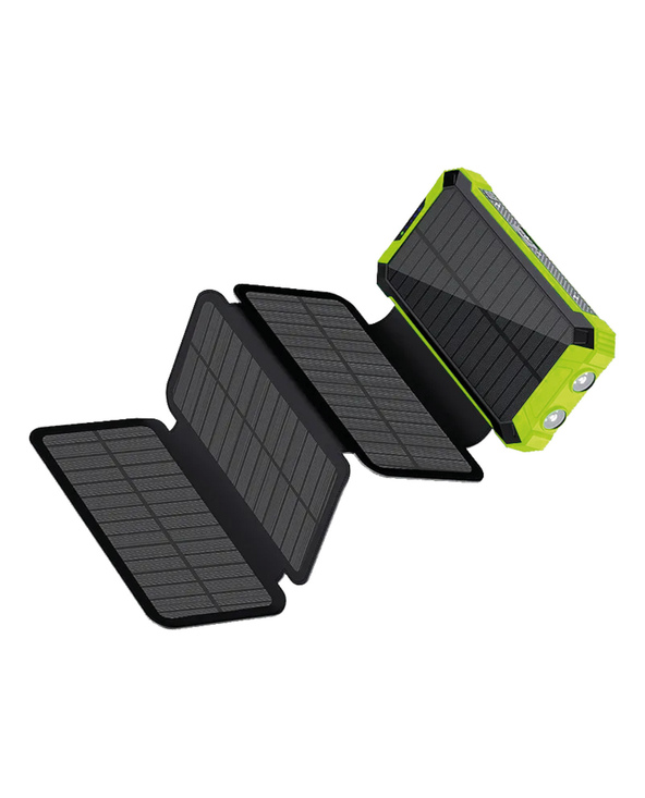 RealPower PB-20000 Solar 20000 mAh Recharge sans fil Noir, Vert