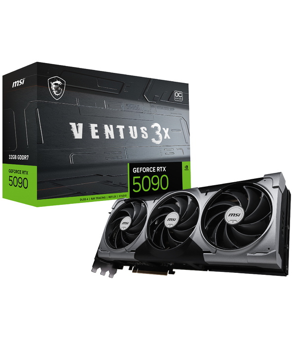MSI VENTUS GEFORCE RTX 5090 32G 3X OC carte graphique NVIDIA 32 Go GDDR7