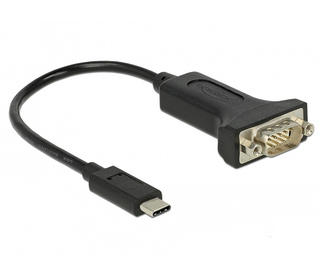 DeLOCK 63908 câble Série Noir 0,15 m DB-9