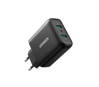 Ugreen 10216 chargeur d'appareils mobiles Universel Noir Secteur Charge rapide Intérieure