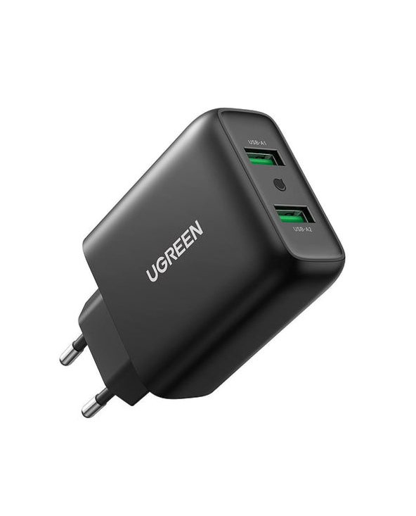 Ugreen 10216 chargeur d'appareils mobiles Universel Noir Secteur Charge rapide Intérieure