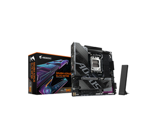 GIGABYTE B840M AORUS ELITE WIFI6E Carte Mère – Processeurs AMD Ryzen 9000, 10+2+2 phases VRM, jusqu’à 8200 MHz DDR5 (O.C.), 2 x 
