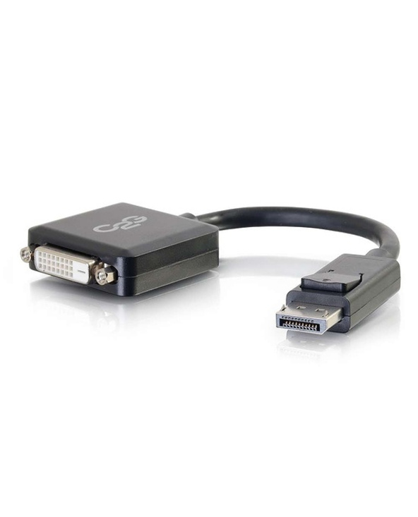 C2G Adaptateur DisplayPort 8 pouces mâle vers DVI-D Single Link femelle - Noir