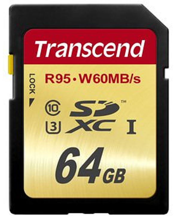 Transcend TS64GSDU3 mémoire flash 64 Go SDXC NAND Classe 10