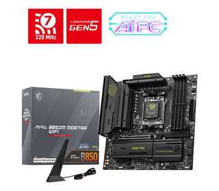 MSI MAG B850M MORTAR WIFI carte mère AMD B850 Emplacement AM5 micro ATX