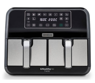 Kenwood HFM20.000MB friteuse Double 8 L Autonome 1700 W Friteuse d’air chaud Noir