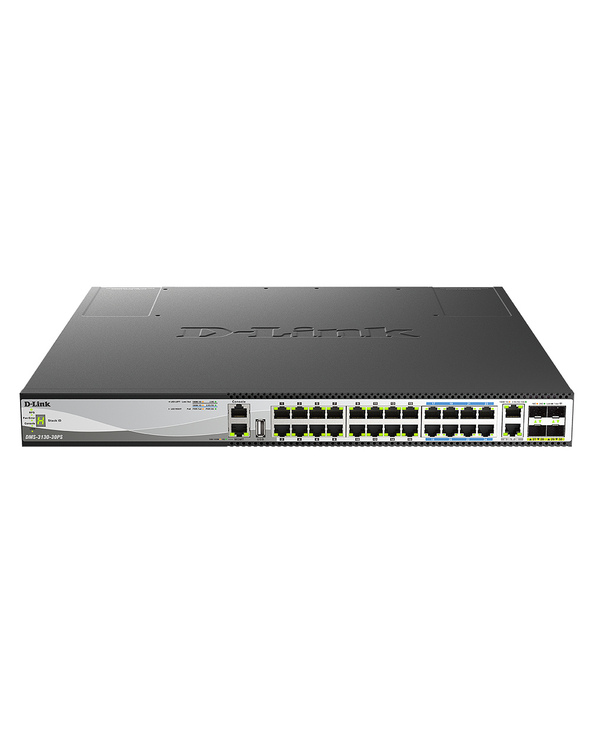 D-Link DMS-3130-30PS commutateur réseau Géré L3 2.5G Ethernet (100/1000/2500) Connexion Ethernet, supportant l'alimentation via 