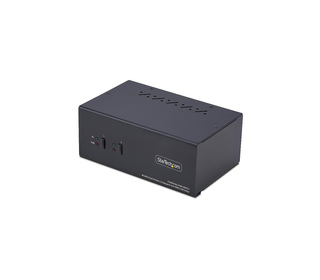StarTech.com Commutateur KVM 2 Ports DisplayPort et HDMI, 4K 60Hz, 1 Moniteur HDMI et 1 Moniteur DP, Switch KVM 2 Ports, Hub USB