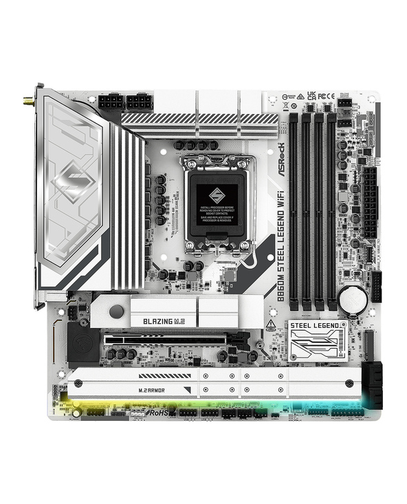 Asrock B860M Steel Legend WiFi Intel B860 LGA 1851 (Socket V1) micro ATX