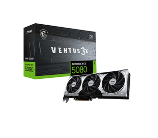 MSI VENTUS GEFORCE RTX 5080 16G 3X OC PLUS carte graphique NVIDIA 16 Go GDDR7