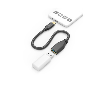 Hama 00201605 câble USB USB 3.2 Gen 1 (3.1 Gen 1) 0,15 m USB C USB A Noir