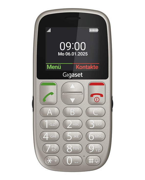 Gigaset GL395 5,59 cm (2.2") 90 g Gris Téléphone pour seniors
