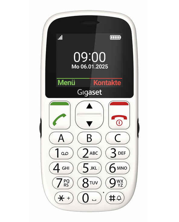 Gigaset GL395 5,59 cm (2.2") 90 g Blanc Téléphone pour seniors
