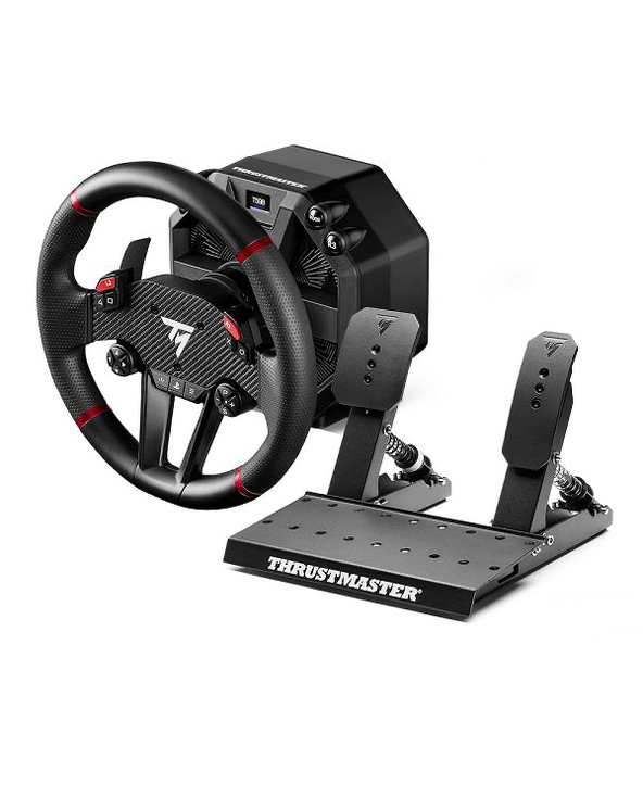 Thrustmaster T598 Noir, Rouge USB Volant + pédales PC, PlayStation 4, PlayStation 5