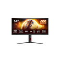 AOC G4 CU34G4 34" LED Wide Quad HD 1 ms Noir, Rouge