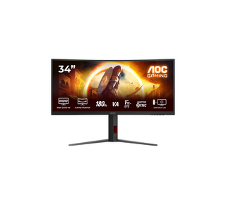 AOC G4 CU34G4 34" LED Wide Quad HD 1 ms Noir, Rouge