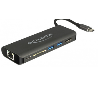 DeLOCK 87721 station d'accueil USB 3.2 Gen 1 (3.1 Gen 1) Type-A Noir