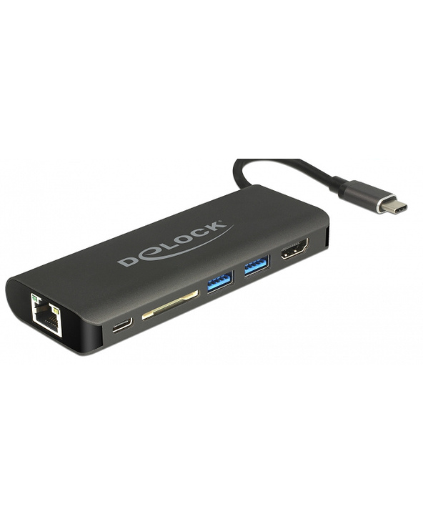 DeLOCK 87721 station d'accueil USB 3.2 Gen 1 (3.1 Gen 1) Type-A Noir