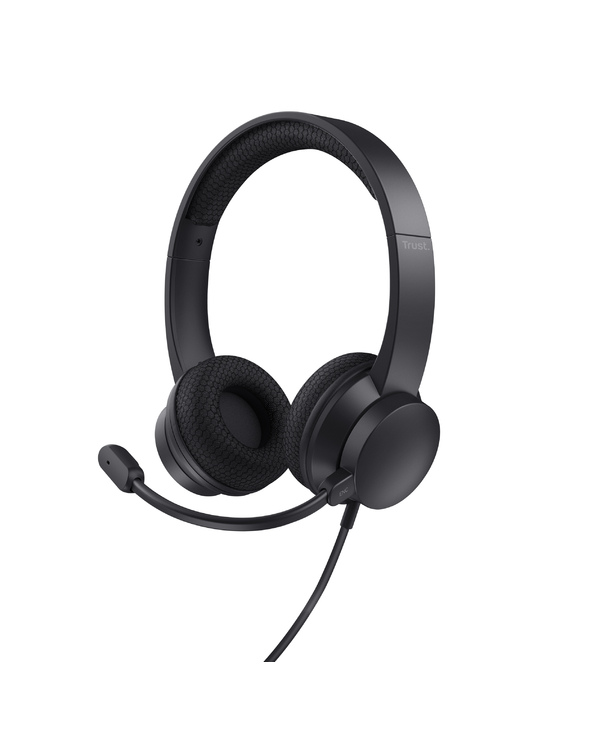 Trust HS-260 Casque Avec fil Minerve Bureau/Centre d'appels USB Type-A Noir