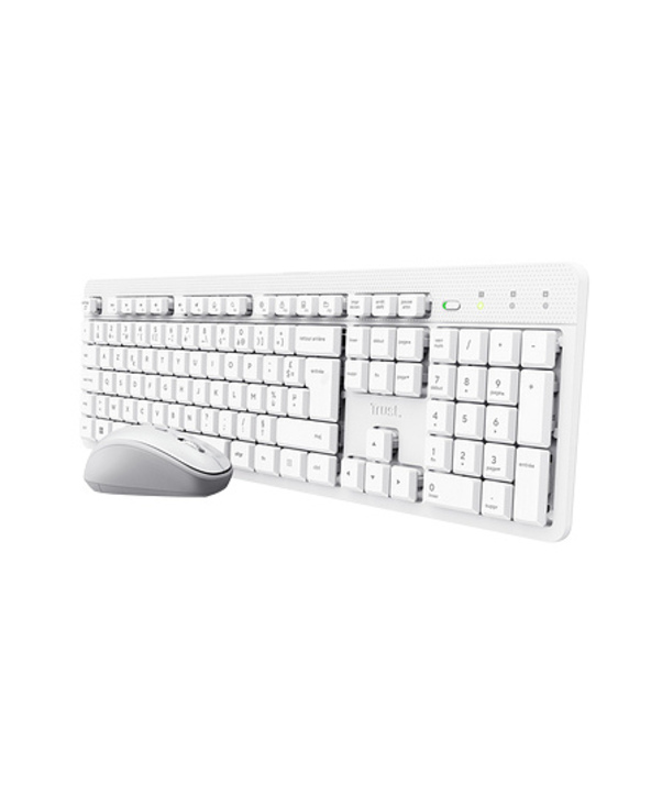 Trust Ody II Wireless clavier Souris incluse maison/bureau RF sans fil AZERTY Français Blanc