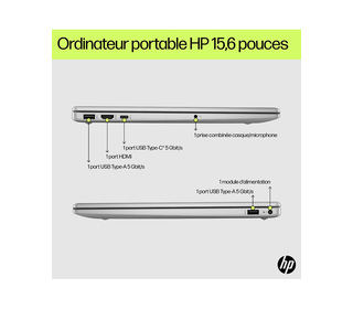 HP LAPTOP 15-FD0129NF 15.6" I7 16 Go Argent 512 Go