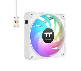 Thermaltake CL-F190-PL12SW-A système de refroidissement d’ordinateur Boitier PC Ventilateur 12 cm Blanc 3 pièce(s)