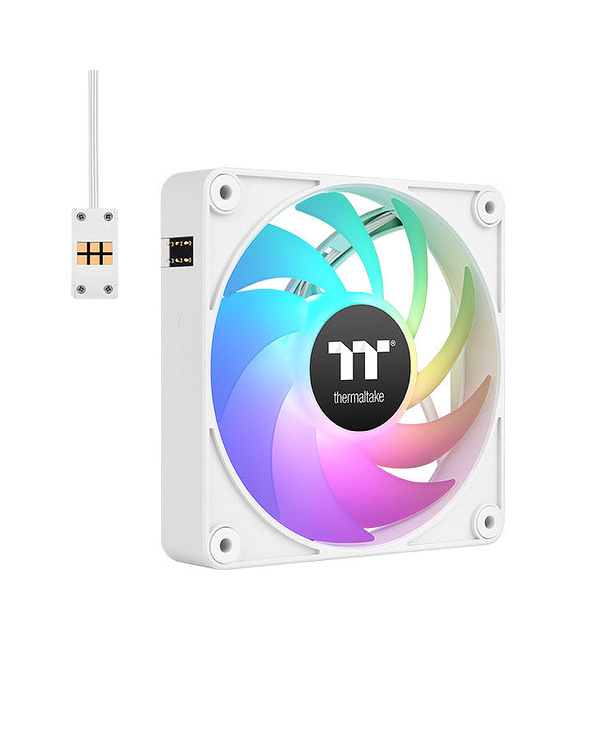Thermaltake CL-F190-PL12SW-A système de refroidissement d’ordinateur Boitier PC Ventilateur 12 cm Blanc 3 pièce(s)