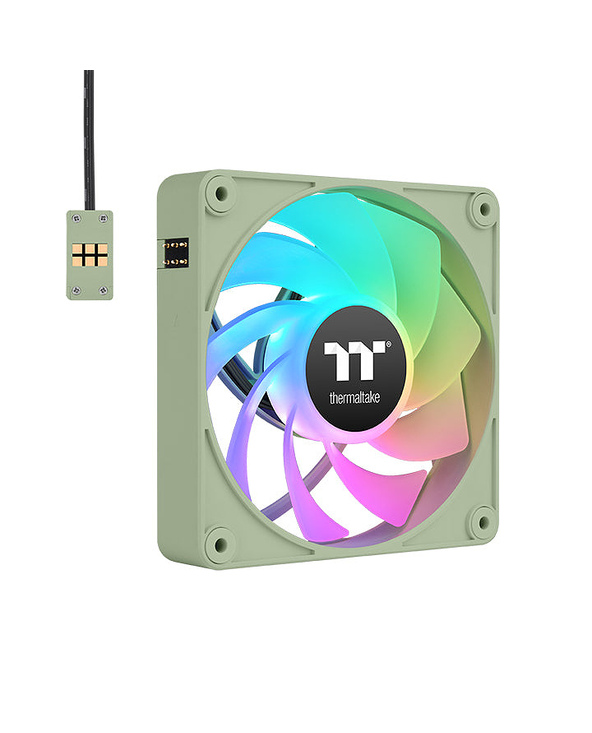 Thermaltake CL-F199-PL14MG-A système de refroidissement d’ordinateur Boitier PC Ventilateur 14 cm Vert 3 pièce(s)