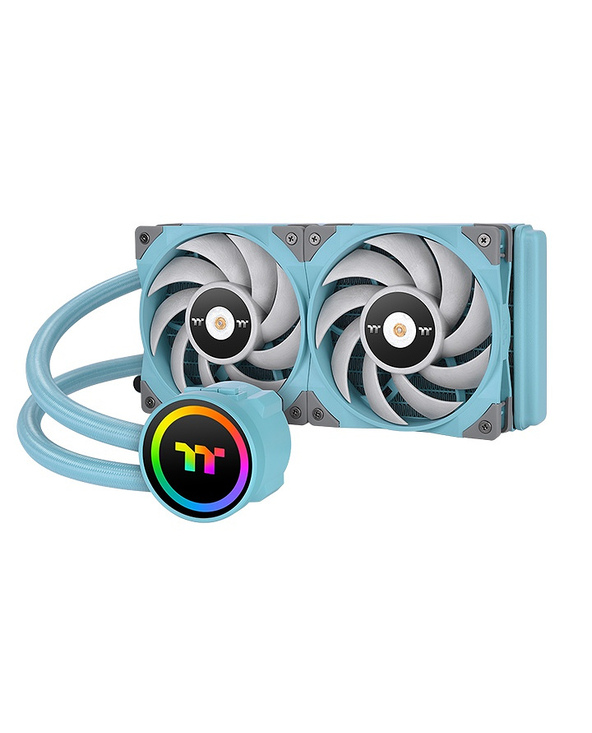 Thermaltake CL-W319-PL12TQ-A système de refroidissement d’ordinateur Processeur Refroidisseur de liquide tout-en-un 12 cm Turquo