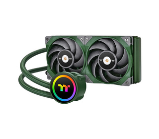 Thermaltake CL-W319-PL12RG-A système de refroidissement d’ordinateur Processeur Refroidisseur de liquide tout-en-un 12 cm Vert 1