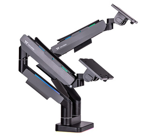 Thermaltake GEA-MSR-DMSBLK-01 support d'écran plat pour bureau 88,9 cm (35") Noir, Gris