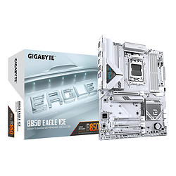 GIGABYTE B850 EAGLE ICE Carte Mère – Processeurs AMD Ryzen série 9000, VRM numérique 8+2+2 phases, jusqu’à 8200 MHz DDR5 (O.C), 