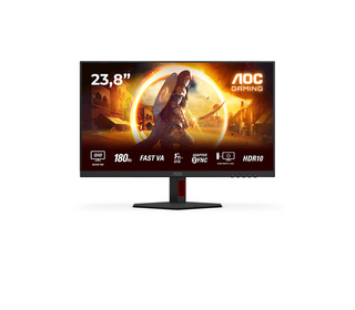 AOC G4 Q24G4RE 23.8" LED Quad HD 1 ms Noir, Rouge