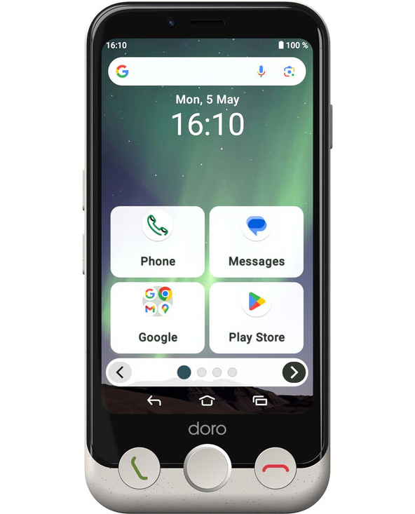 Doro AURORA A10 4.5" 64 Go Noir, Blanc