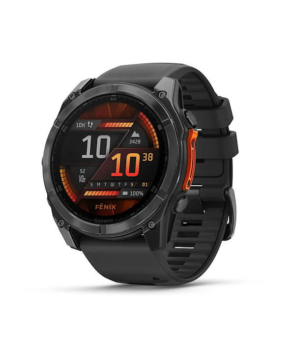 Garmin Fenix 8 3,56 cm (1.4") AMOLED 51 mm Numérique 454 x 454 pixels Écran tactile Gris Wifi GPS (satellite)