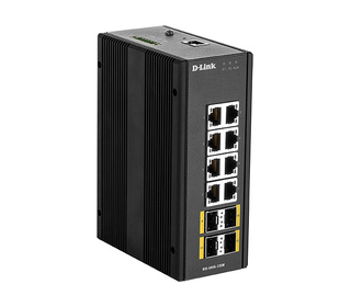 D-Link DIS‑300G‑12SW Géré L2 Gigabit Ethernet (10/100/1000) Noir